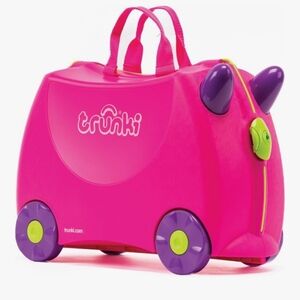Pink Ride-On Suitcase for Kids
